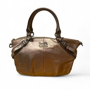 Coach Madison Sophia Satchel in Metallic Bronze, Gold Hardware ✨